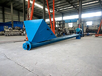螺旋輸送機的輸送結構為：螺旋機殼，螺旋軸，螺旋葉片，螺旋電機等多個部件的使用。
